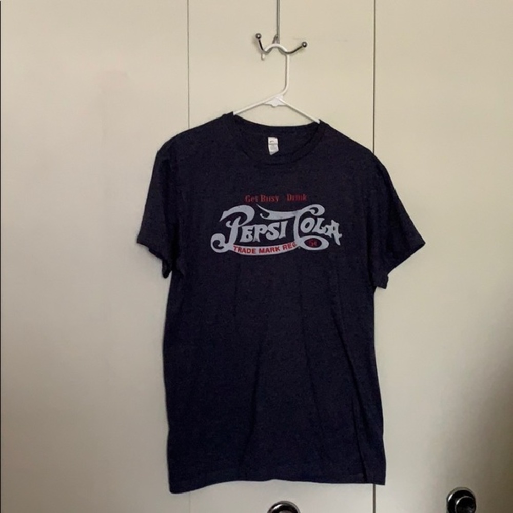 Get Busy Drink Pepsi T shirt  (blue) Pre Owned 👇